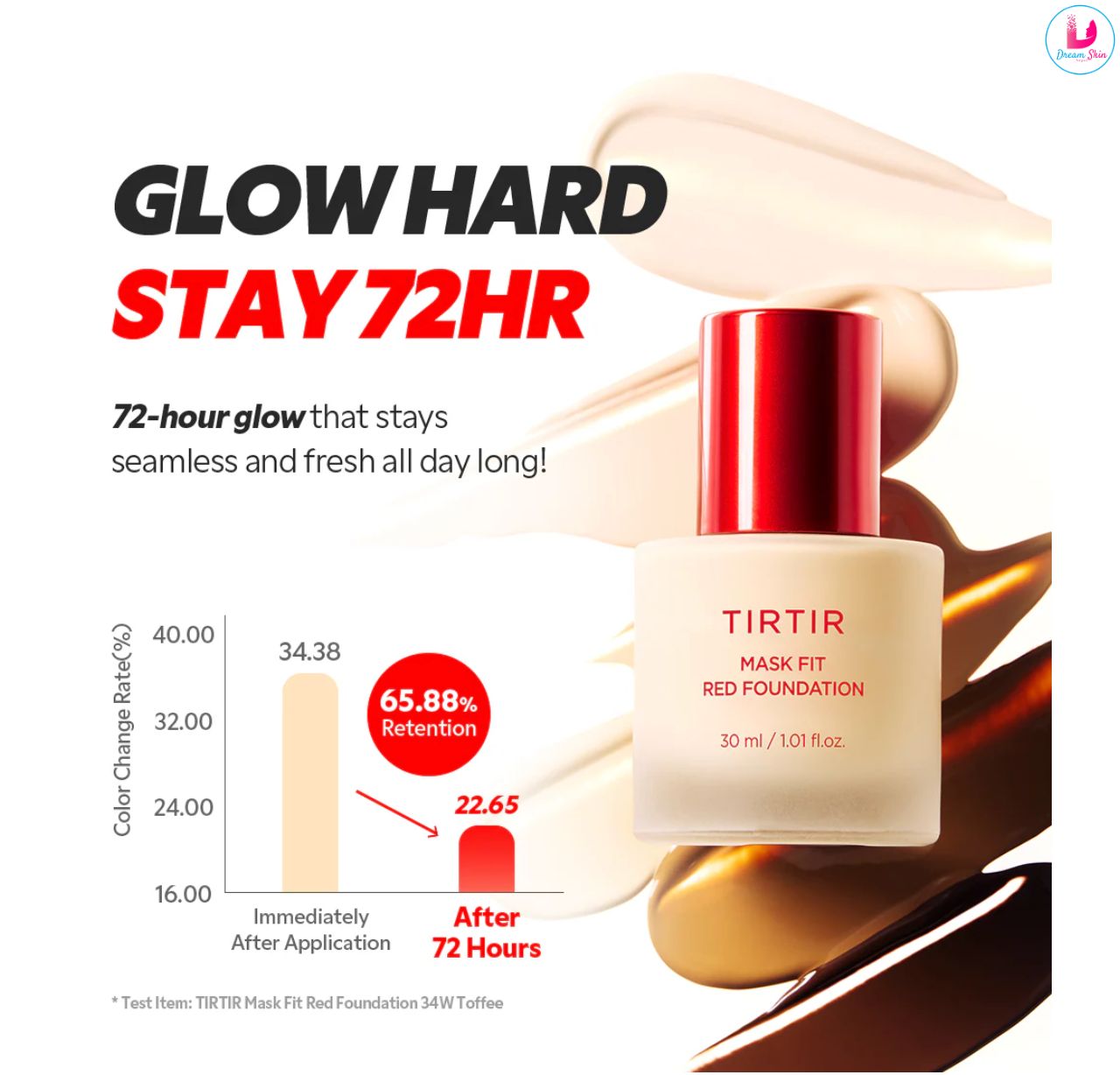 Tirtir MASK FIT RED FOUNDATION [#24W Soft Beige] 30ml